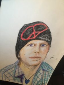 Tommy tecknat porträtt