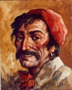 Gypsy man or vail villager